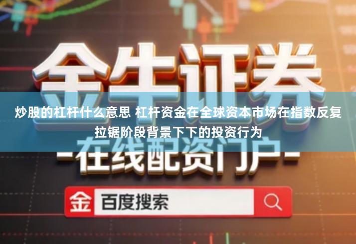 炒股的杠杆什么意思 杠杆资金在全球资本市场在指数反复拉锯阶段背景下下的投资行为
